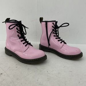 Dr. Martens Women's Combat Boots - Pink, UK Size 37 U.S. 6